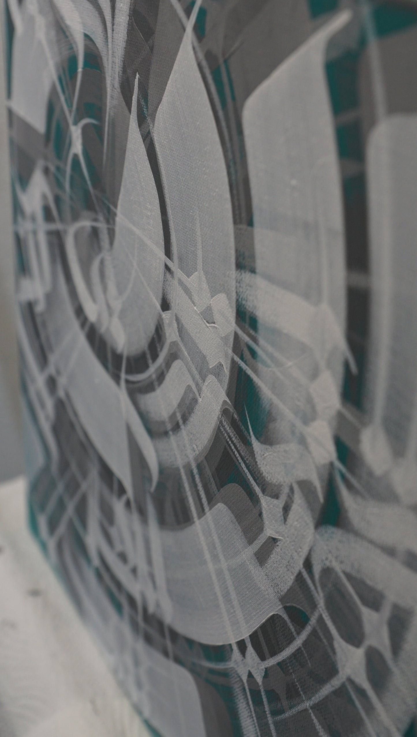 CANVAS 40X40 ACRYLIC PAINT/BRUSH