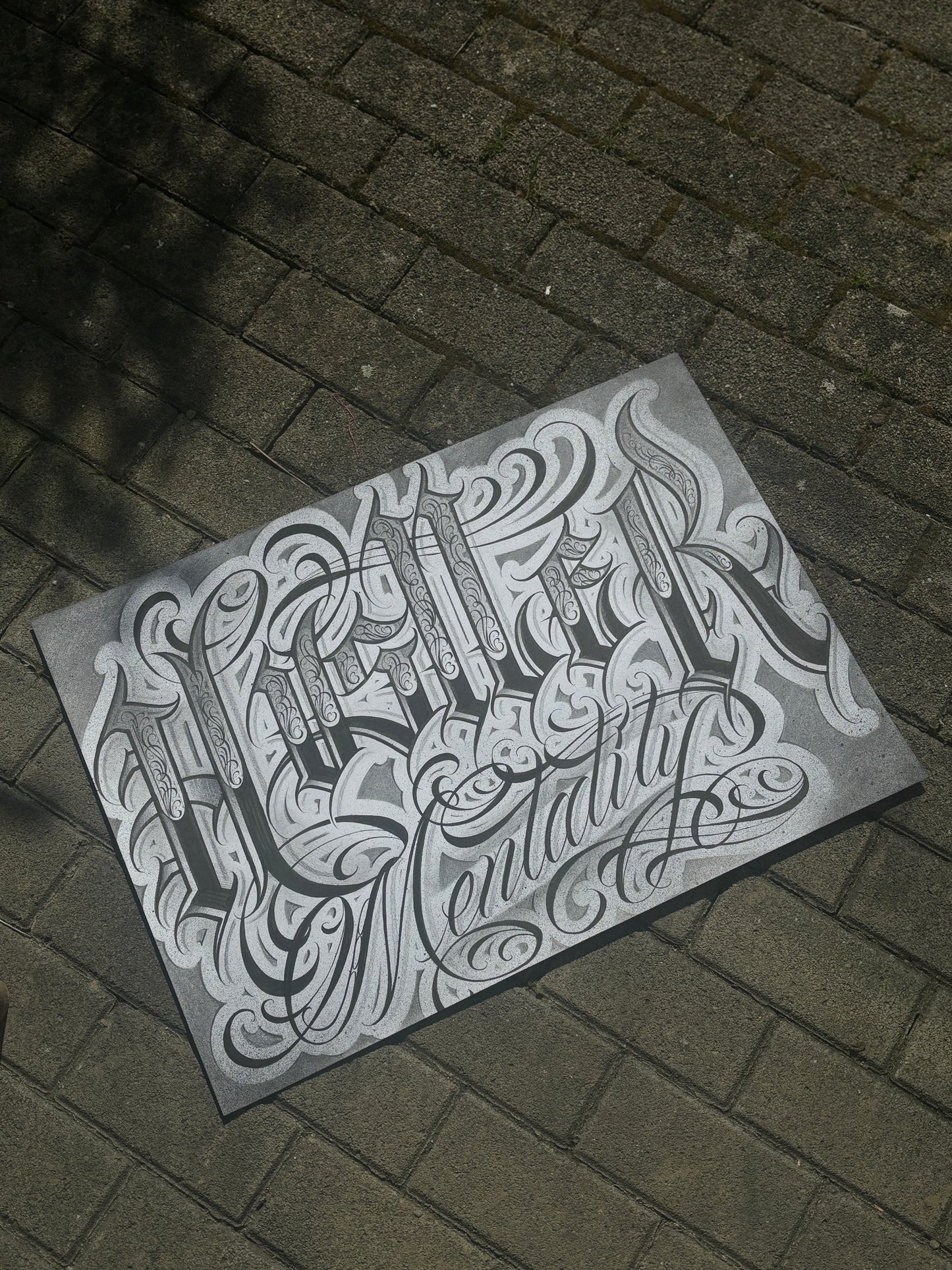 "HUSTLER MENTALITY" PRINT