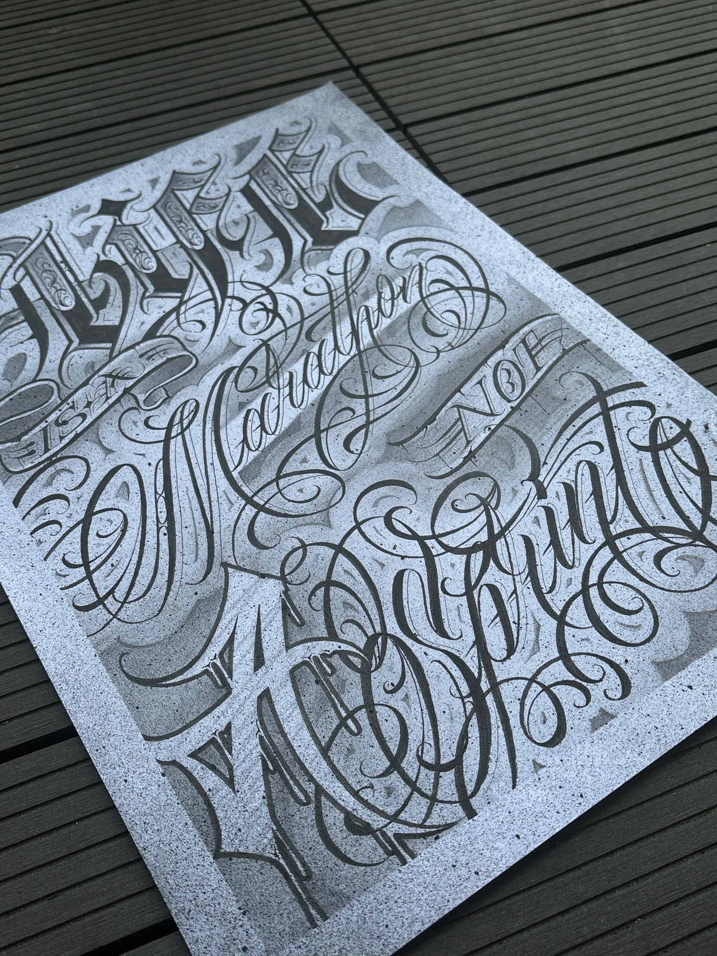 "LIFE IS A MARATHON NOT A SPRINT" PRINT