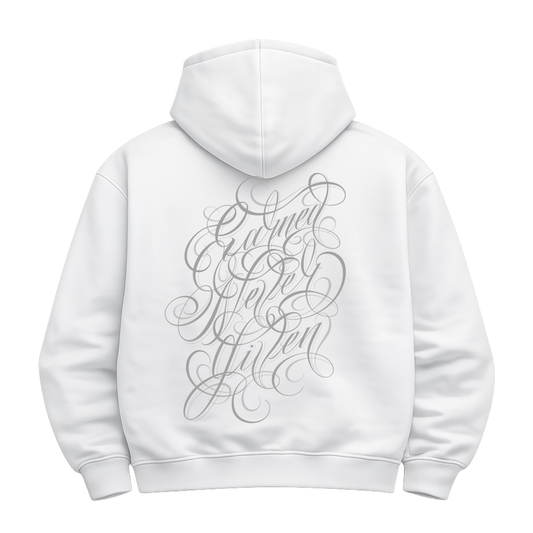 white hoodie